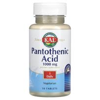 KAL, pantothenic acid, 1,000 mg, 50 tablets