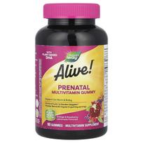 Nature's Way, Alive!® Multivitamin Gummies for Pregnant Women, Orange & Raspberry-Lemonade, 90 Gummies