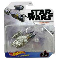 Žvaigždė The Mandalorian 2021 Mattel Hot Wheels Metaliniai modeliai Žvaigždėlaiviai 1 pakuotė Razor THE MANDALORIAN MATTEL STARSHIPS RAZOR CREST Transporto priemonė Drama Atšaka Razor black