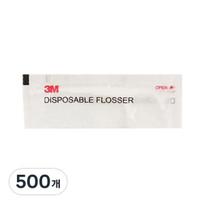 3M Fine Slider Disposable Dental Floss, 1 pack, 500 pieces white