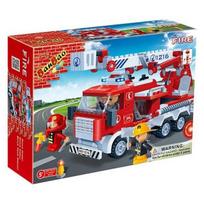 Banbao kopėčių gaisrinis automobilis LEGO LEGO BO8313, mišri spalva gray