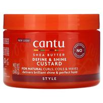 Cantu, Taukmedžio sviestas natūraliems plaukams, Formuojantis ir blizgesio suteikiantis kremas, 12 uncijų (340 g) red