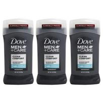 Dove Men +Care Dezodorantas Clean Comfort, 85g, 3 vnt gray