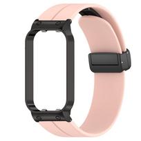 Silikoninis dirželis skirtas Xiaomi Smart Band 8 Active Laikrodžio apyrankė Metalinė magnetinė sagtis Apyrankė Correa For Mi Band 8 Active For Mi Band 8 Active rožinė
