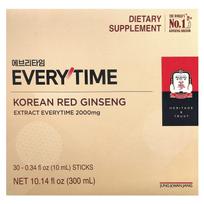 Korean Red Ginseng Extract, Everytime, 30 Count, 10 mL (0.34 Fl Oz) Each