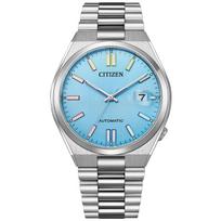 Laikrodis „Citizen Collection“ mechaninis laikrodis, automatinis rankinis apvyniojimas vandeniui atsparus turkio mėlynas „TSUYOSA Collection“, sidabrinis [Citizen] NJ0151-53L vyriškas sidabras