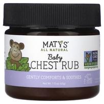 Maty's, Kūdikio krūtinės įtrynimas, Eukaliptas, Levanda ir Ramunėlės, kūdikiams nuo 3 mėnesių, 1,5 uncijos (43 g) white