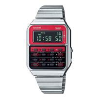 Casio Laikrodis Skaičiuotuvas Duomenų Bankas Raudonas Casio DATABANK Nerūdijančio Plieno Apyrankė [Pašto pristatymas] Vyriškas CA-500WE-4B [Prekė] raudona
