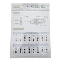 Trimito akordų lentelė Pirštų padėjimo natos Muzikos instrumentų nuoroda   Namų pamokoms white