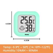 Thermometer Hygrometer Indoor Room Mini LCD Digital Electronic Temperature Humidity Meter Sensor Gauge Weather Station žalia