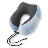 Memory Foam U-shaped Neck Travel Pillow dangaus mėlyna spalva