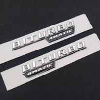 Taikoma Mercedes-Benz ABS Juodas Automobilio Bagažinės Ženkliuko Lipdukas Logotipas GLC 43 Biturbo 4Matic Logotipas GLC43 Aksesuarai gray