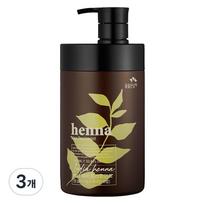 Man with Flowers Henna Hair Treatment, 3 pieces, 1L black