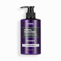 Kundal Honey & Macadamia Hair Treatment White Musk Fragrance, 500ml, 1 unit black