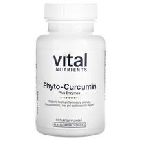 Vital Nutrients, Phyto Curcumin Plus Enzyme, 60 Veggie Capsules