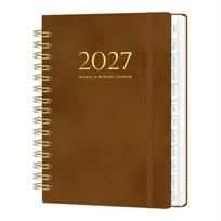Thick Pages 2027 Weekly Planner Lightweight Spiral Planner 365-day Schedule Notebook  Work ruda