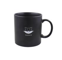 yuzuco Puodelis 360 ml Shiba Inu Katė Mielas Didelės Talpos Dovana Pagaminta Japonijoje Rankų darbo amatininkų (Katė) black