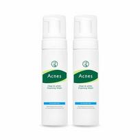 Acnes Clear & White Foaming Wash 1+1 Special Set blue