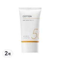 Missha All Around Safe Block Cotton Sun Cream SPF50+ PA++++, 2 units, 50ml white