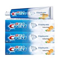Crest 3D White Invigorating Iced Orange Toothpaste blue