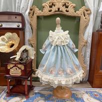 HAMRETHYPPZ BJD Doll Dress Doll Costume Maid Outfit Doll Dress Princess Light Blue Princess Cute Maid Cute Lolita Holiday Dress Floral Skirt and body gray