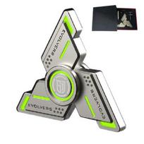 Metal Fidget Spinner R188 Shuriken Kidult Cube Hand Rotating Finger Premium Type, Korean popular puzzles gray