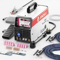 ANDELI 200A Aliuminio suvirinimo aparatas TIG suvirinimo aparatas AC DC suvirinimo aparatas Suvirinimo degiklis 100V/200V Šaltas/TIG TIG-250PLS (Aluminis įtrauktas)