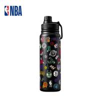 NBA Sportinis nerūdijančio plieno vandens butelis 750ml black