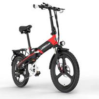 Lankeleisi g660 pigus sulankstomas el. dviratis 500w elektrinis dviratis 20 colių sulankstomas dviratis elektrinis dviratis miesto ebike plento dviratis RED-500W48V12.8AH-YY raudona
