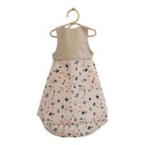 Self-directed baby food table-integrated bib set: 1 linen simple + 1 waterproof bib terrazzo beige