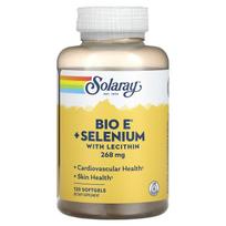 Solaray, Bio E + Selenium, with lecithin, 268 mg, 120 softgels (134 mg per softgel)