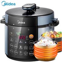 Midea 5L Smart Electric Pressure Cooker with Dual Pots CN plug (adapter included) gray
