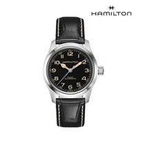 [Hamilton] H70405730 Khaki Field Murph 38mm Black Leather Men's Watch