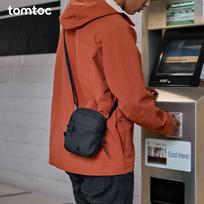 tomtoc Anti-Theft Travel Sling Bag 1.3L brown