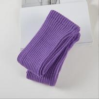 Moterų 90 cm vilnonės kojinės šokiui, jogai ar Lolita stiliui - Rudens/Žiemos ilgos laisvos kojinės One Size (Approx. 90cm) violetinė