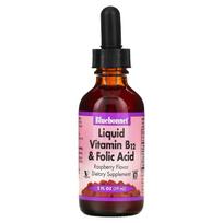 Bluebonnet Nutrition, Liquid Vitamin B12 & Folic Acid, Raspberry, 2 fl oz (59 ml)