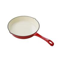 Wutuo Cast Iron Enamel Frying Pan white
