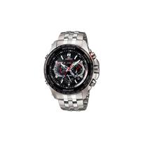 Casio EDIFICE kvarcinis mechanizmas japoniškas ir korėjietiškas laikrodis vyriškas laikrodis juodas ciferblatas EQW-M710DB-1A1D juoda