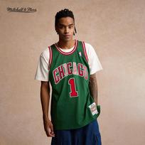 Mitchell & Ness NBA Čikagos Bulls Derrick Rose Retro marškinėliai M beige