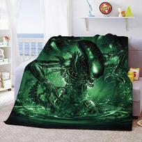 Svetimi filmo minkštas pledas Kosminio monstro margintas lovatiesė Sofos užvalkalai Kelioninis stovyklavimo pledas Vaikų suaugusiųjų dovana 75x90cm