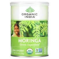 Organinis Indija, Moringa Green Superfood, 8 uncijos (226 g)