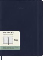 Moleskine 2027 Weekly January 12 XL Size x Sapphire DSB2012WN4Y27 Diary, Start, Months, (19cm 25cm), Softcover, Blue, blue