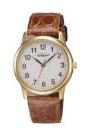 Aureole SW-467M-2 - Classic Brown Leather Watch ruda