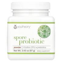 Youtheory, Sporų probiotikai milteliais, 6 milijardai KSV, 3,45 oz (97 g)