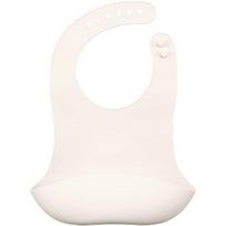 Mother K silicone bib, ivory, 1 piece, 1 piece white