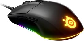 SteelSeries USB Gaming Mouse Wired Lightweight Low Latency Mechanical Switch 3 Zone RGB Illumination Rival 3 62513 juoda