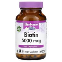 Bluebonnet Nutrition, Biotin, 5,000 mcg, 120 Veggie Caps