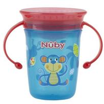 Nuby kūdikių mokomasis puodelis 240 ml 10410, Aqua, 1 vnt., Populiarios korėjietiškos tėvystės prekės brown