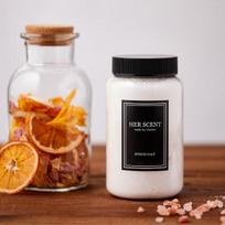 [Herscent Bath Salt] Epsom Salt Natural Bath Salt Peppermint & Eucalyptus, 500g black