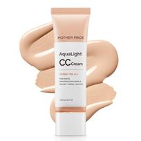 Mothermade Aqua Light CC kremas SPF50+ PA+++ Natūralaus smėlio spalvos tonuojantis kremas Makiažo bazė Apsauginis kremas nuo saulės, Natūralaus smėlio spalvos, 1 vnt., 40 ml white